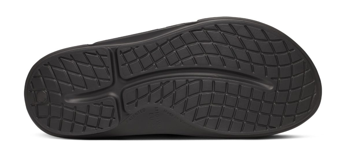 BAUER/OOFOS Men's OOahh Sport Flex Sandal – Black - Image 7