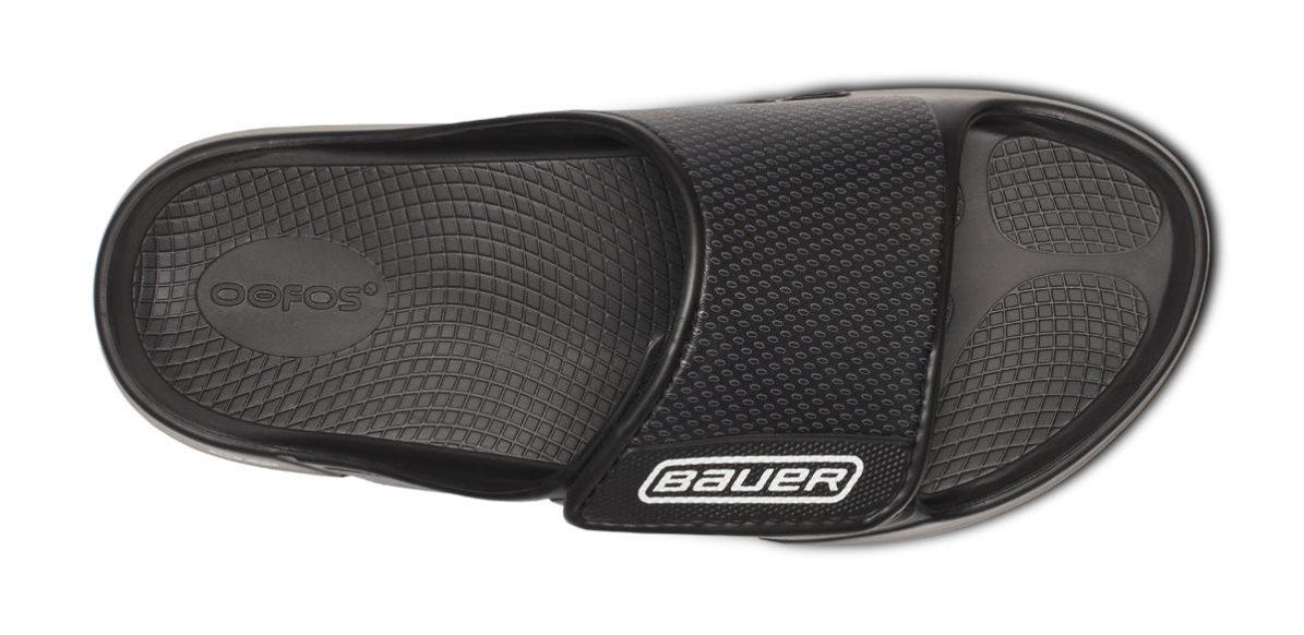BAUER/OOFOS Men's OOahh Sport Flex Sandal – Black - Image 6